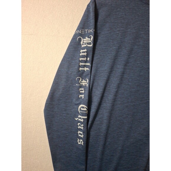 Anetik Premium Performance Shirt Men's Medium UPF30+ Built For Chaos Spell Out - Picture 2 of 8